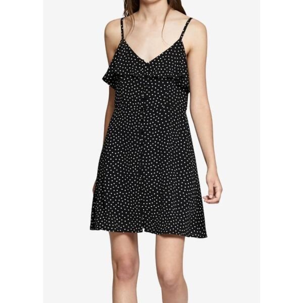Sanctuary Rafaella Polka Dot Button Down Dress SM